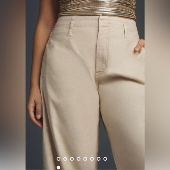 NWT Size 32 - Anthropologie Cotton Cropped Vintage Barrel Pants (NWT US$ 138) - Picture 3 of 16